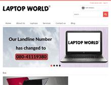 Tablet Screenshot of laptopworld.co.in